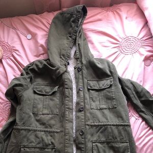 Topshop army green jacket